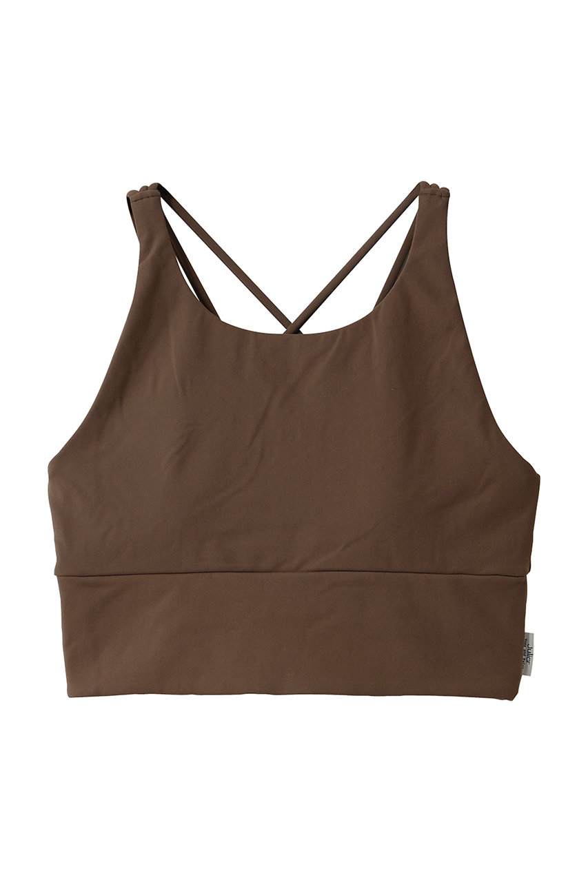 Julier 【定番】プレミアムフローショートトップス (ブラウン, 2) ジュリエ ELLE SHOP