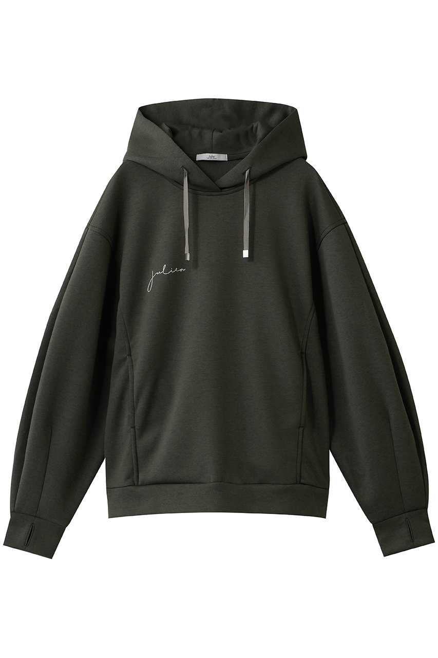Julier ダブルエアーフーディー (カーキ, F) ジュリエ ELLE SHOP
