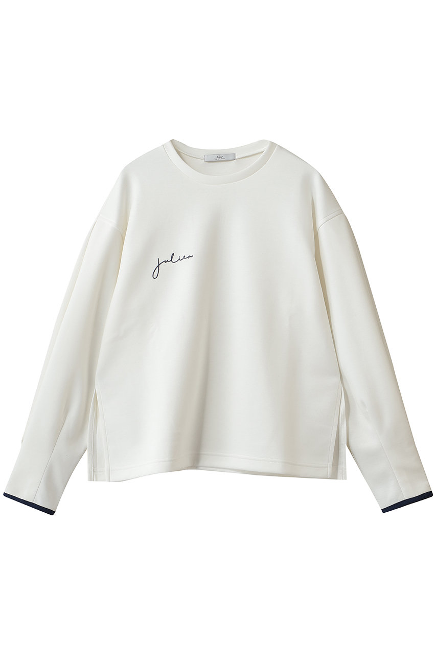 Julier ダブルエアープルオーバー (ホワイト, F) ジュリエ ELLE SHOP