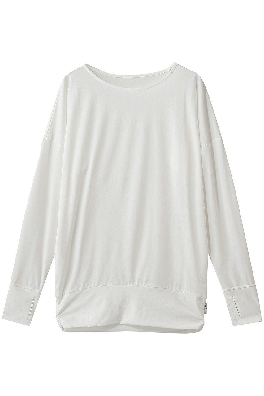 Julier 【定番】ライトプライムロングスリーブプルオーバー (ホワイト, 0) ジュリエ ELLE SHOP