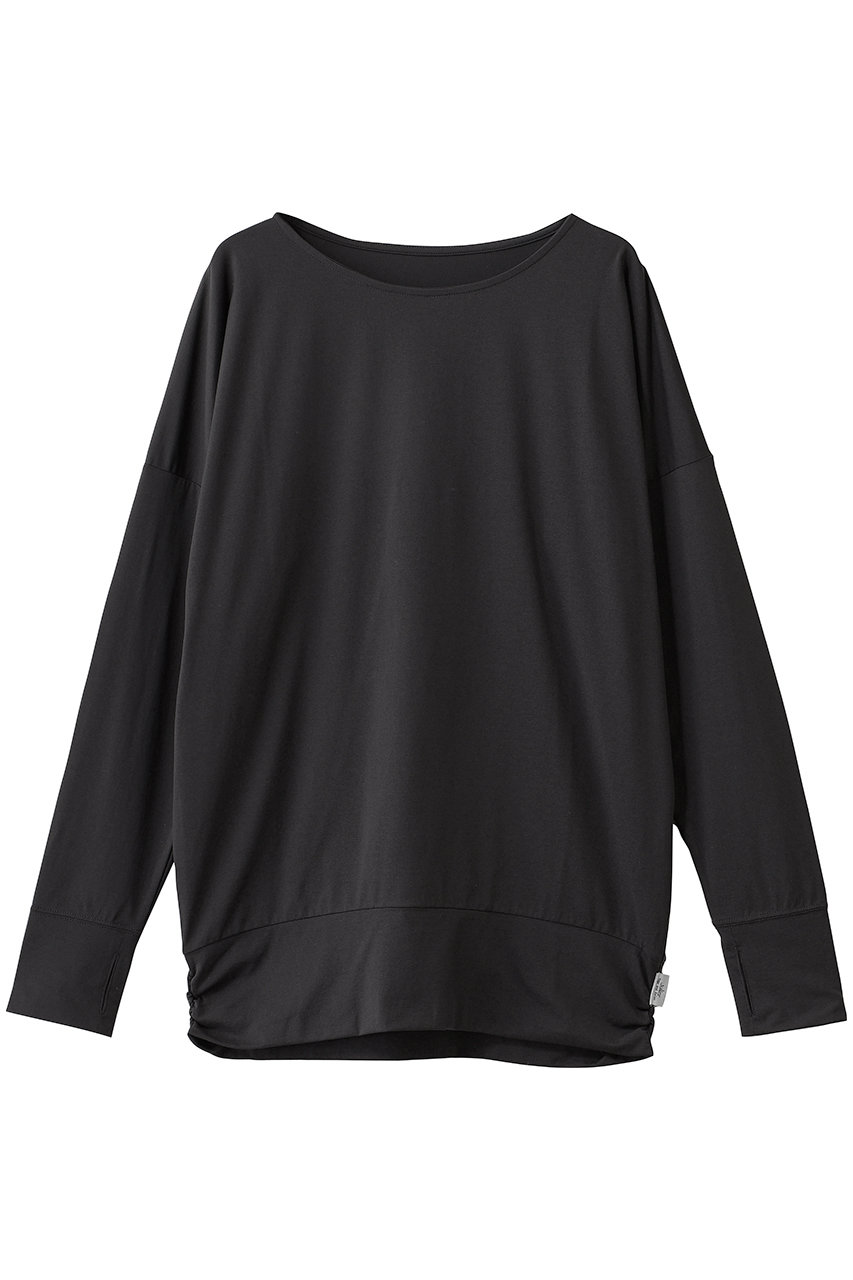 Julier 【定番】ライトプライムロングスリーブプルオーバー (チャコールグレー, 0) ジュリエ ELLE SHOP