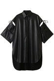 ウォッシャブルフェイクレザーシャツ