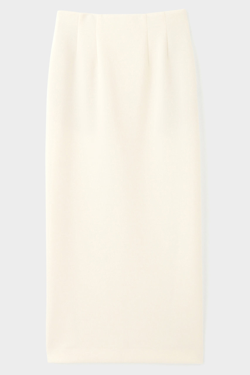 ＜ELLE SHOP＞ LE PHIL スキューバジャージースカート (ホワイト 0) ル フィル ELLE SHOP