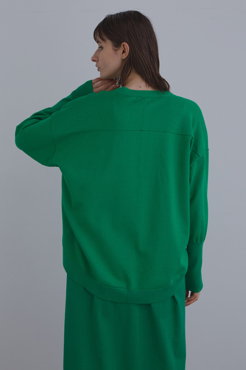 美品✨LE PHIL 2024 ライトコンパクトカーディガン LE PHIL(ル フィル)｜ライトコンパクトカーディガン/グリーン の通販