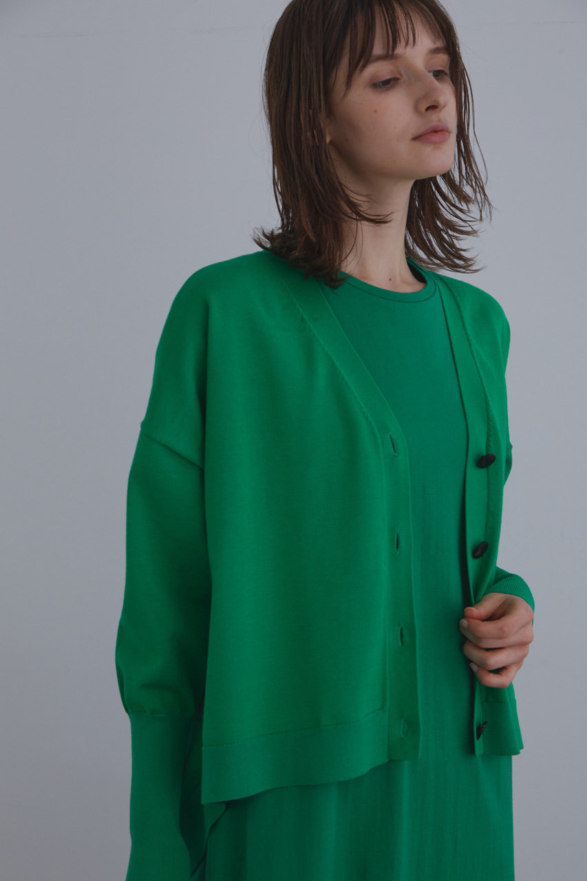 LE PHIL(ル フィル)｜ライトコンパクトカーディガン/グリーン の通販