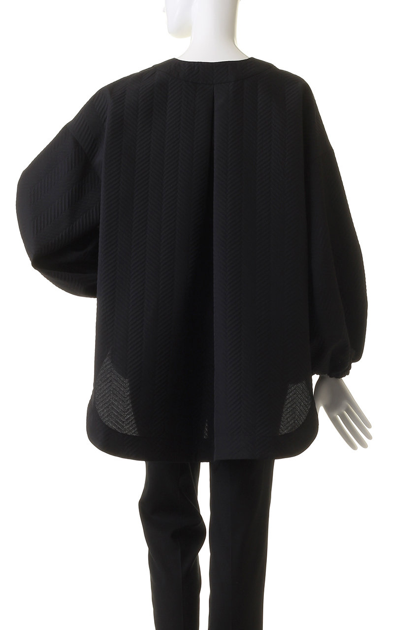 タグ付き LE PHIL ヘリンボンジャガードジャケット ブラック ル フィル 中古・古着通販】LE PHIL (ル フィル) ヘリンボンジャガード