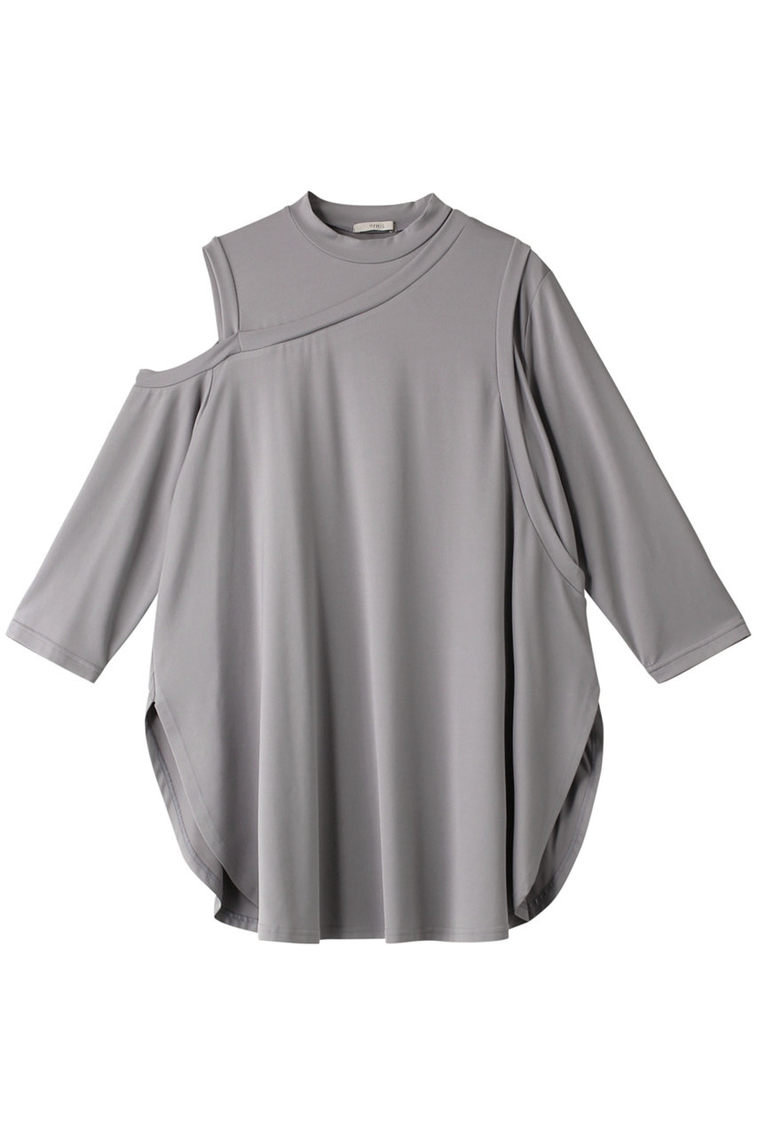 LE PHIL コンフォートジャージートップ (グレー, F) ル フィル ELLE SHOP LE PHIL コンフォートジャージートップ (グレー, F) ル フィル ELLE SHOP