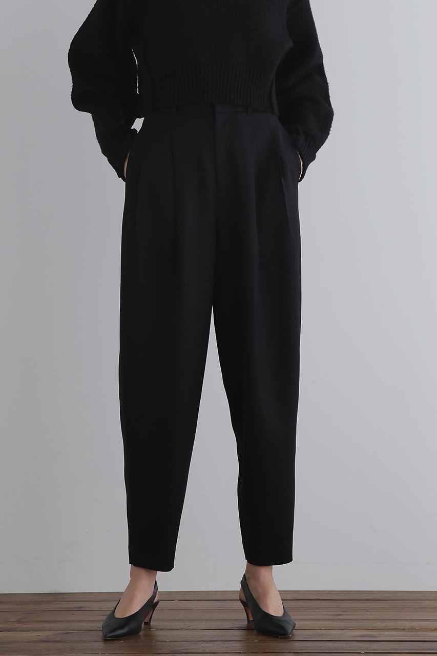 LE PHIL(ル フィル)｜ヴィスウールツイルバレルパンツ/ブラック の通販