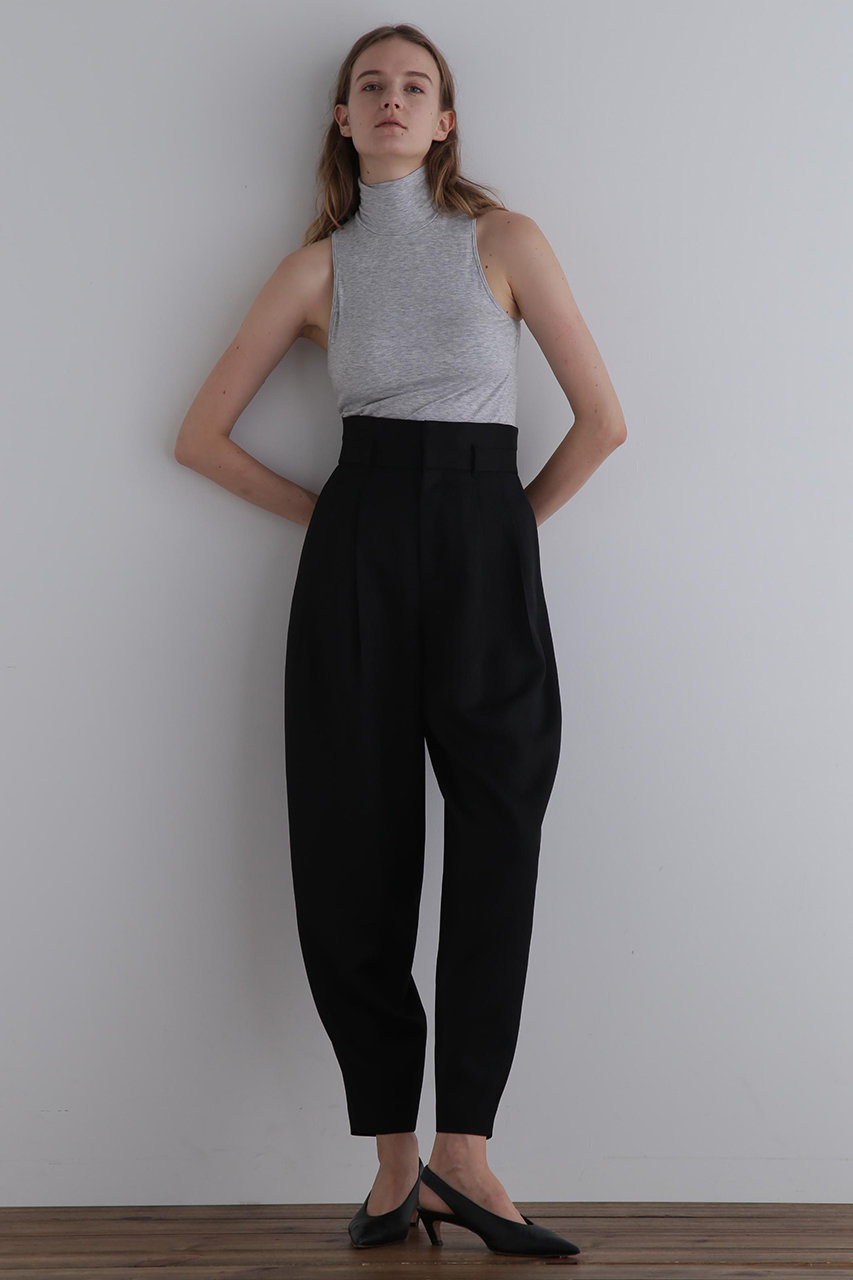 LE PHIL(ル フィル)｜ヴィスウールツイルバレルパンツ/ブラック の通販