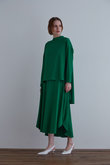美品✨24SS ルフィル 2wayツイルスカート 変形 ロング丈 ストレッチ 黒 美品✨24SS ルフィル 2wayツイルスカート 変形 ロング丈