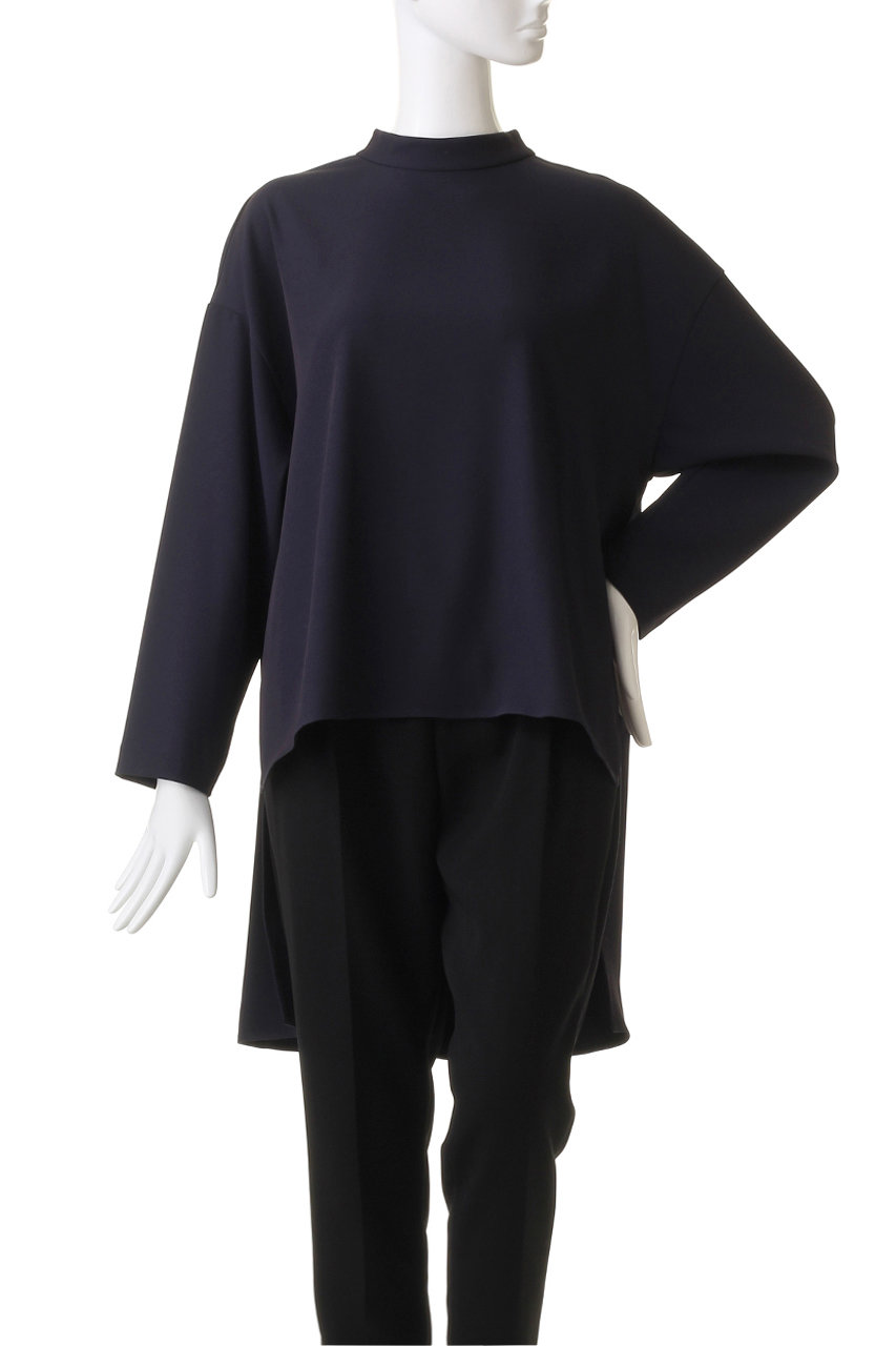 LE PHIL(ル フィル)｜2WAYツイルブラウス/ネイビー の通販｜ELLESHOP