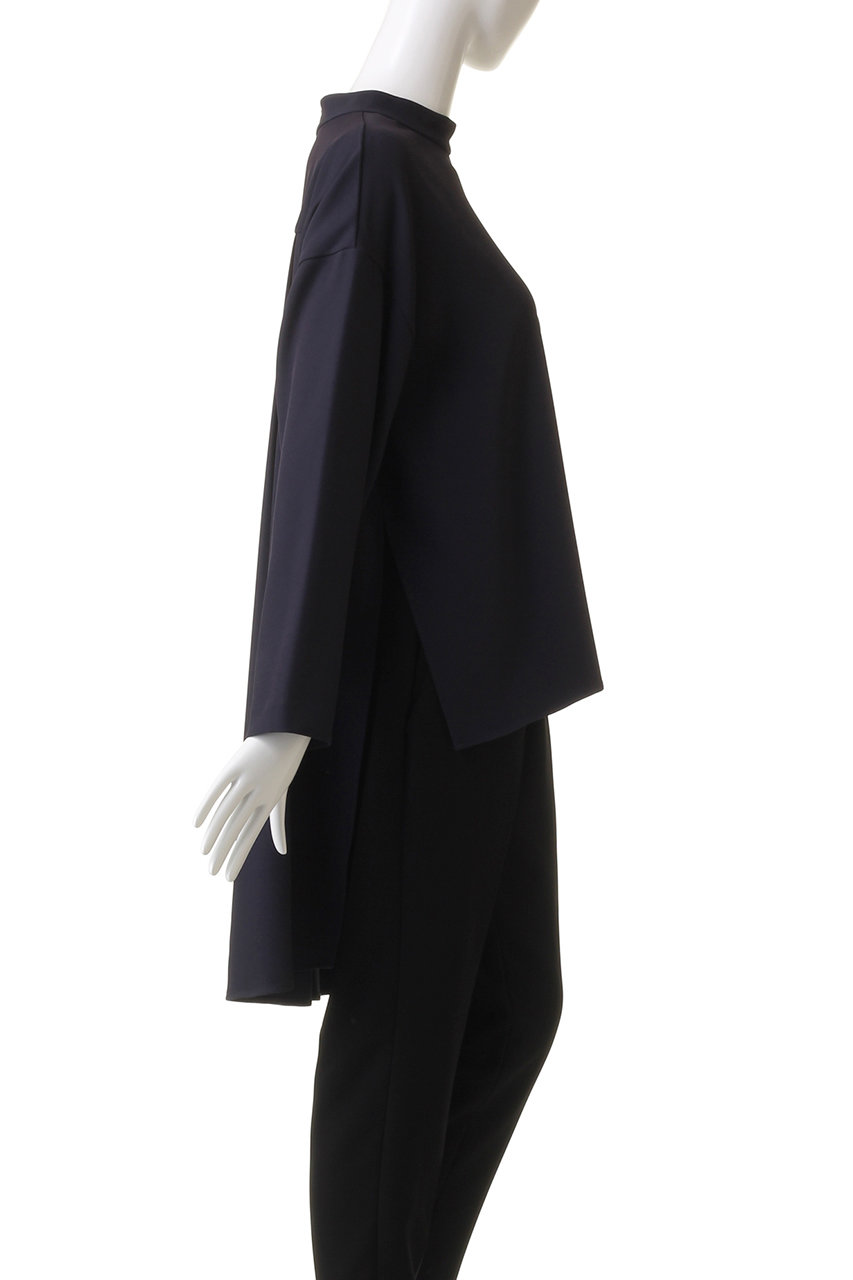 LE PHIL(ル フィル)｜2WAYツイルブラウス/ネイビー の通販｜ELLESHOP