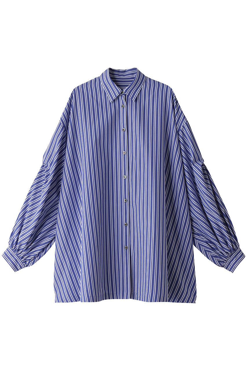 LE PHIL バックスリットブロードシャツ (ブルー2, F) ル フィル ELLE SHOP LE PHIL バックスリットブロードシャツ (ブルー2, F) ル フィル ELLE SHOP