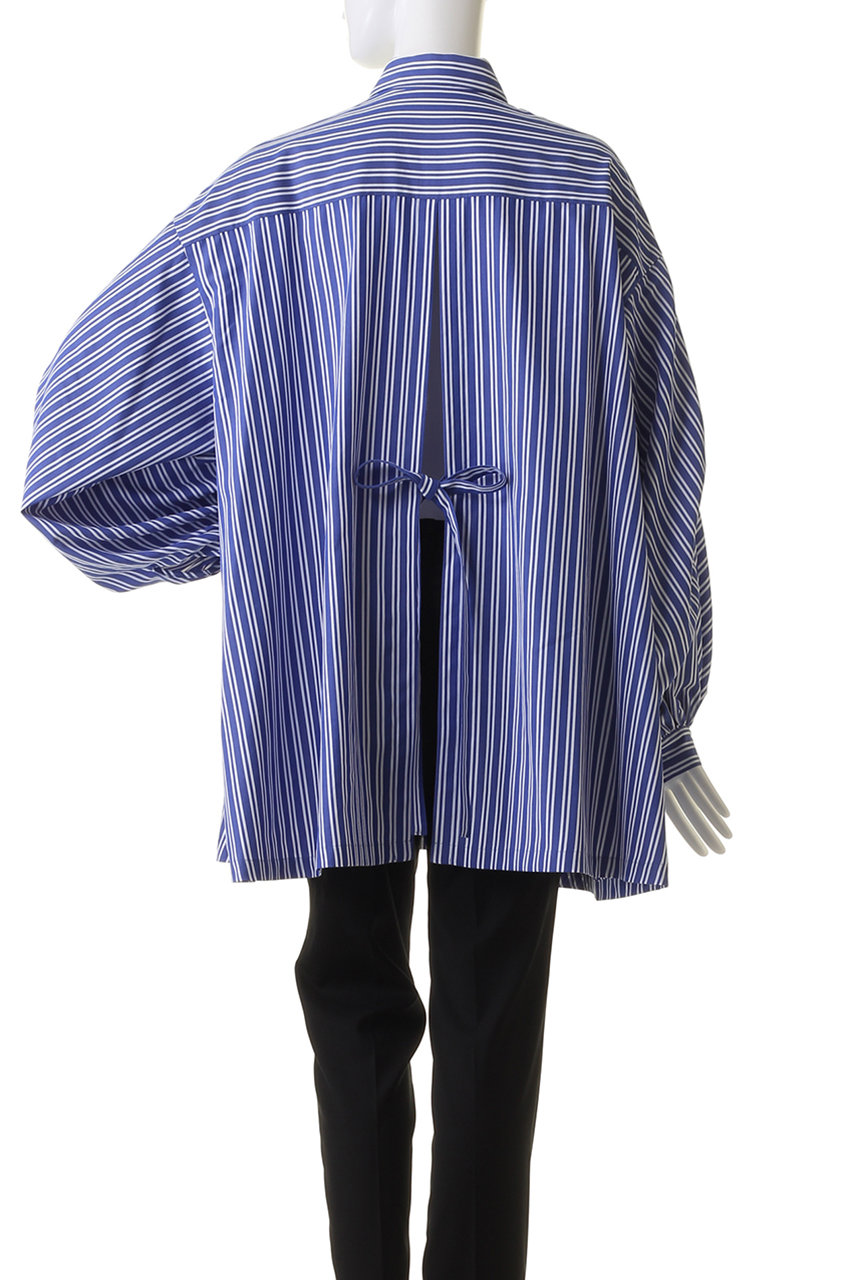 LE PHIL(ル フィル)｜バックスリットブロードブラウス/ブルー2 の通販