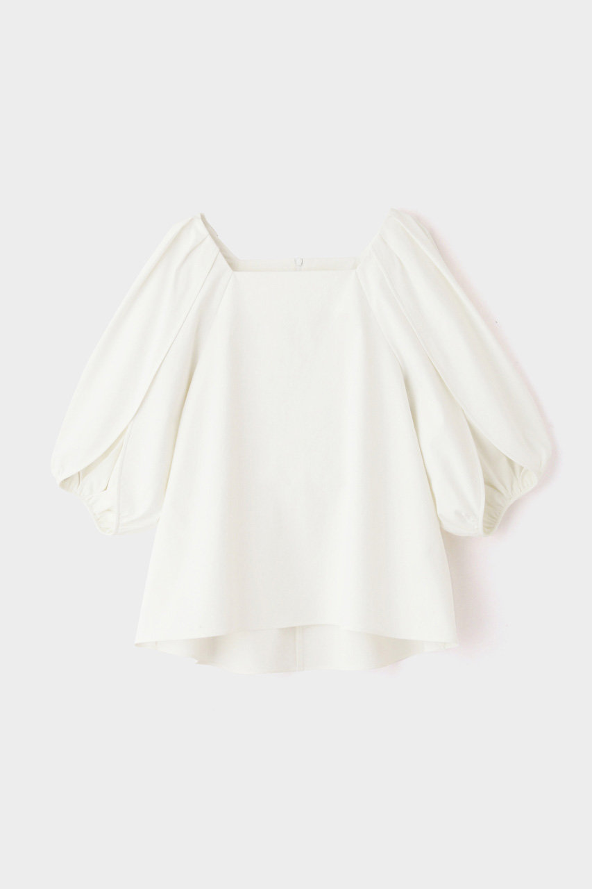 LE PHIL ドライストレッチペタルスリーブブラウス (ホワイト, F) ル フィル ELLE SHOP LE PHIL ドライストレッチペタルスリーブブラウス (ホワイト, F) ル フィル ELLE SHOP