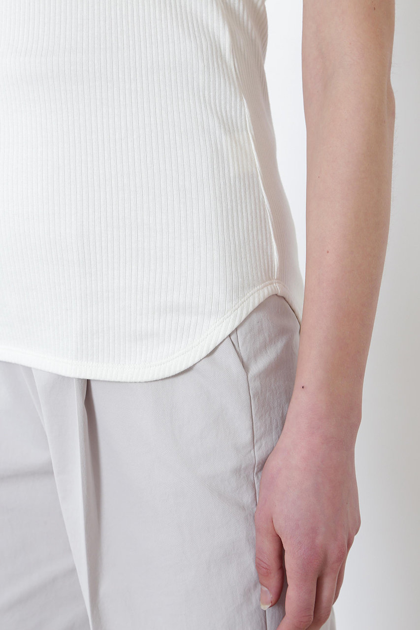 LE PHIL(ル フィル)｜カップインリブワンショルダートップ/ホワイト の