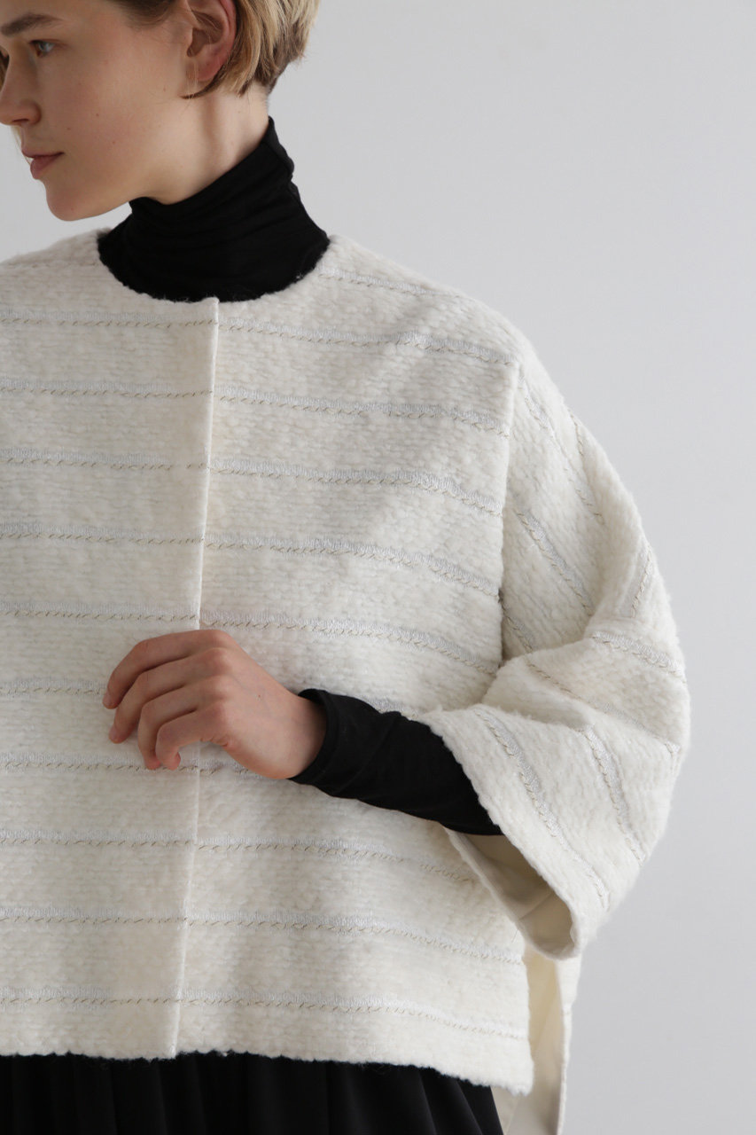 LE PHIL(ル フィル)｜ウールツイードジャケット/ホワイト の通販