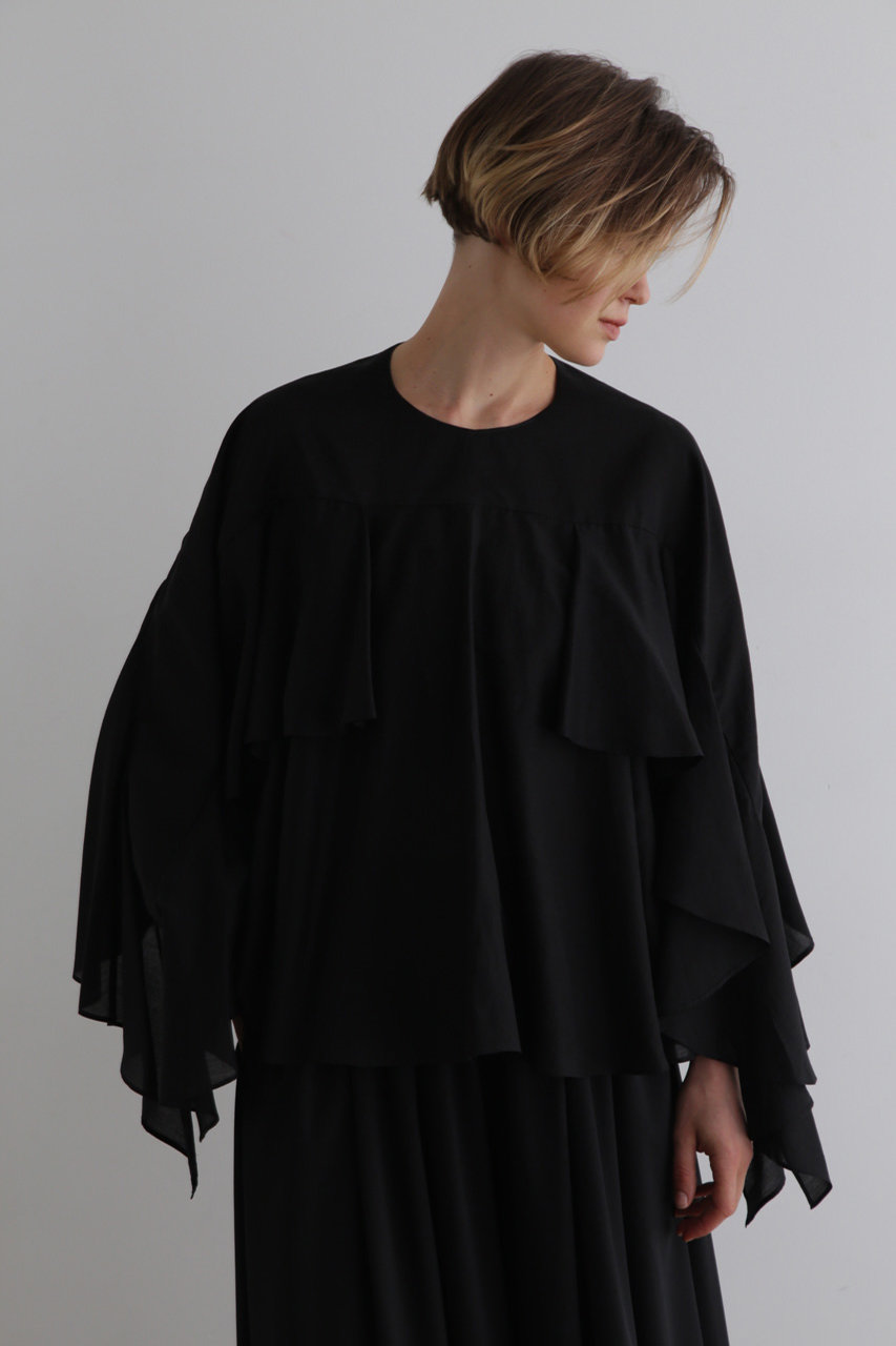 LE PHIL ルフィル　ハイネックシアーブラウス　ブラック ハイネックシアーニット | LE PHIL（ル フィル） ｜【公式】通販mix