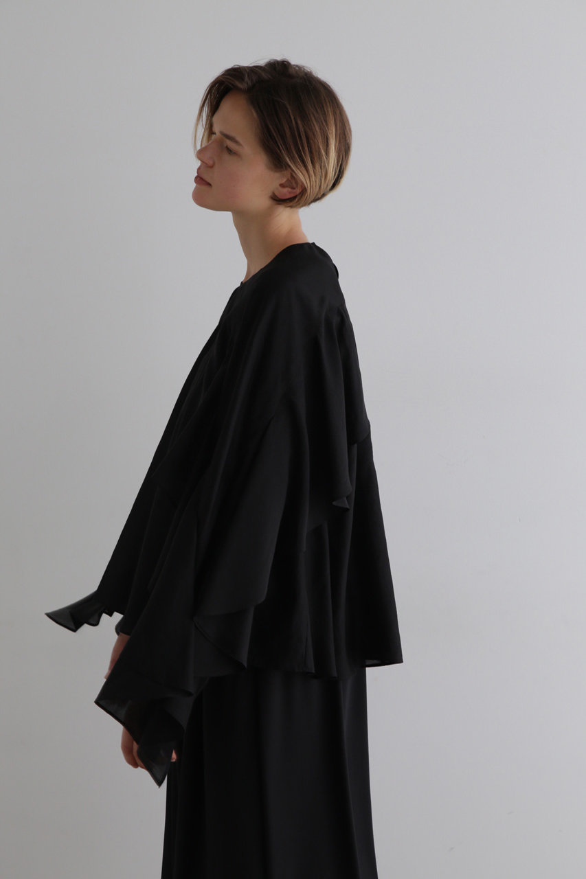 あんずルフィルle philブラウス LE PHIL(ル フィル)｜シアーローンブラウス/ブラック の通販｜ELLESHOP