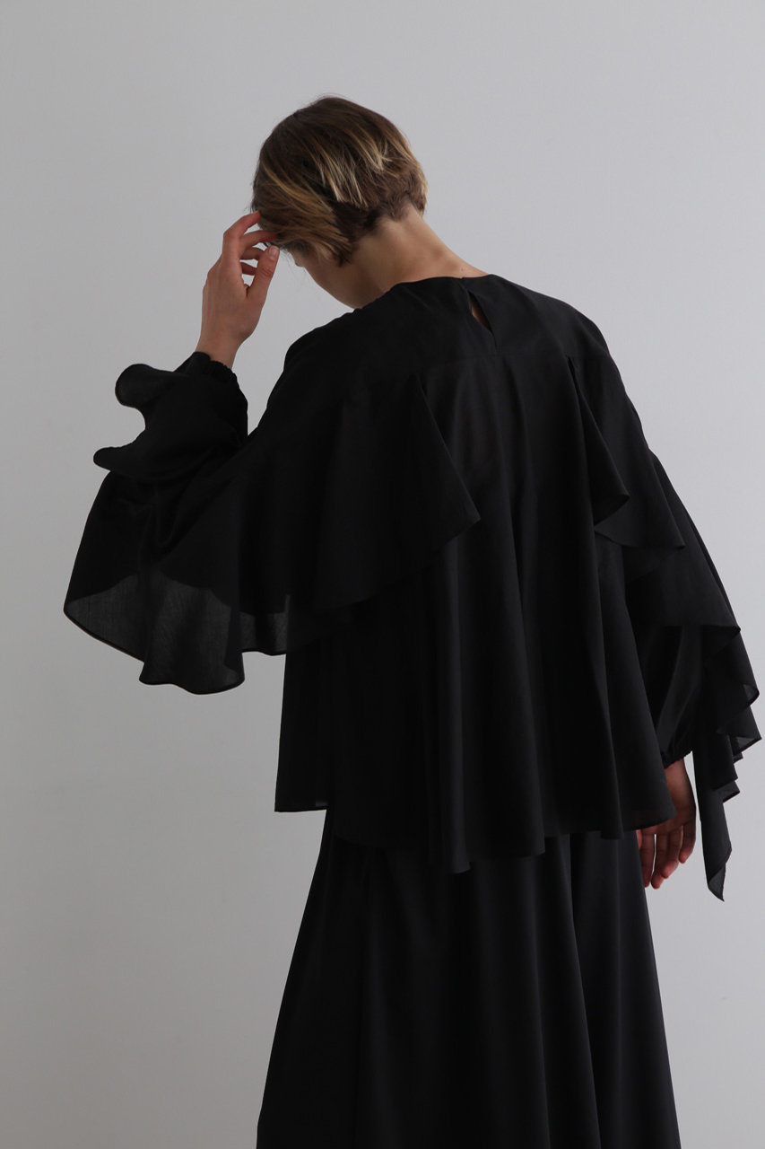 LE PHIL(ル フィル)｜シアーローンブラウス/ブラック の通販｜ELLESHOP