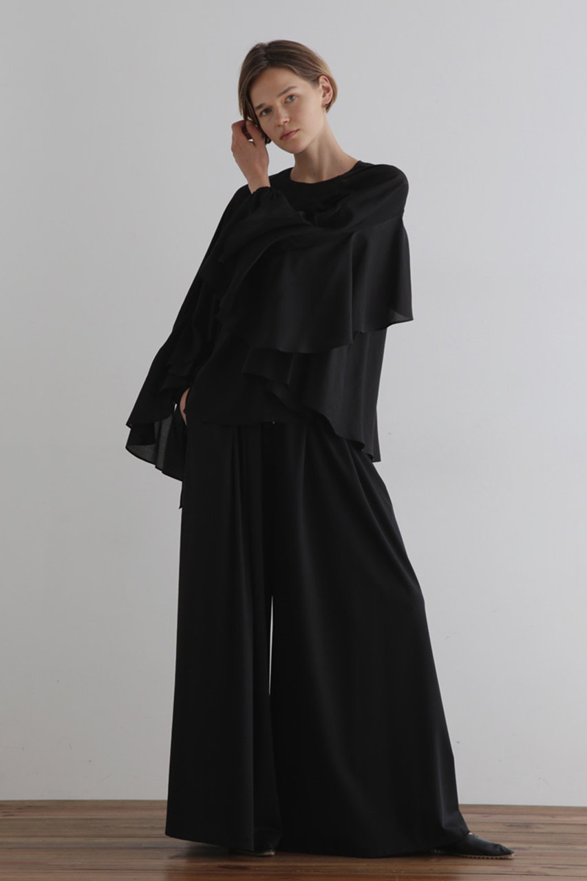 LE PHIL(ル フィル)｜シアーローンブラウス/ブラック の通販｜ELLESHOP