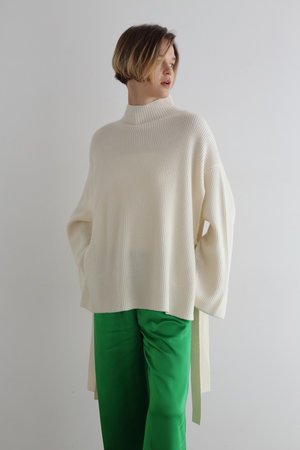 ル フィル/LE PHILのウールカシミアベルテットニット(110300/110301)