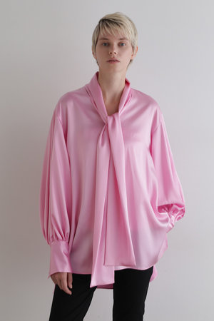 ル フィル/LE PHILのクラシックサテンブラウス(110400/110403)