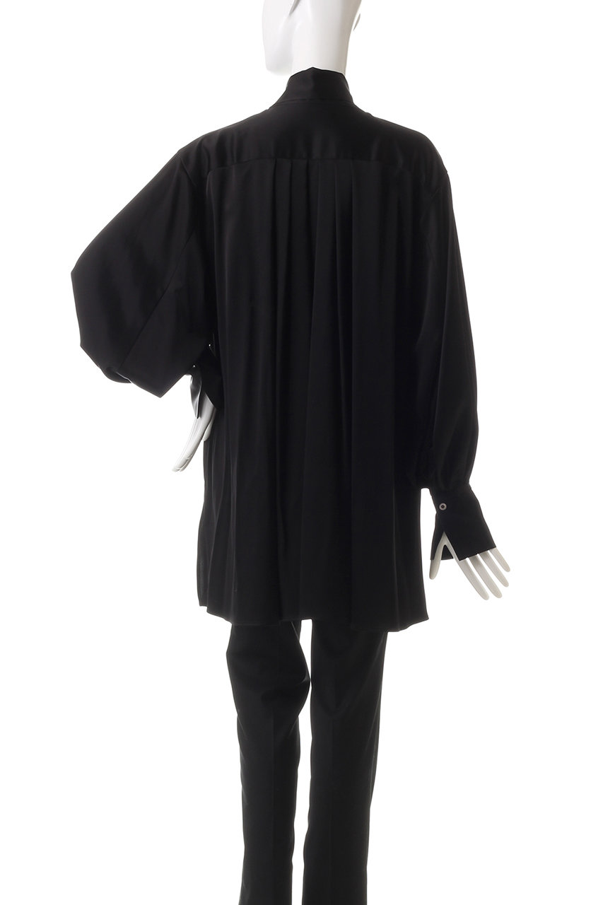 LE PHIL(ル フィル)｜クラシックサテンブラウス/ブラック の通販