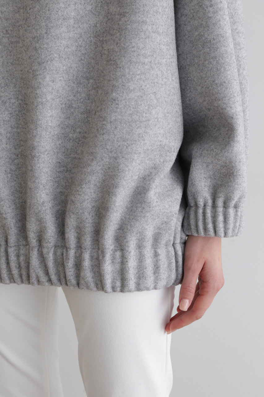 LE PHIL(ル フィル)｜ニードルパンチジャージーハイネック/グレー の