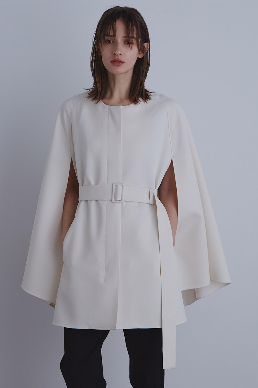 ル フィル/LE PHILのマトラッセトリプルクロスケープジャケット(ホワイト/5343150201)