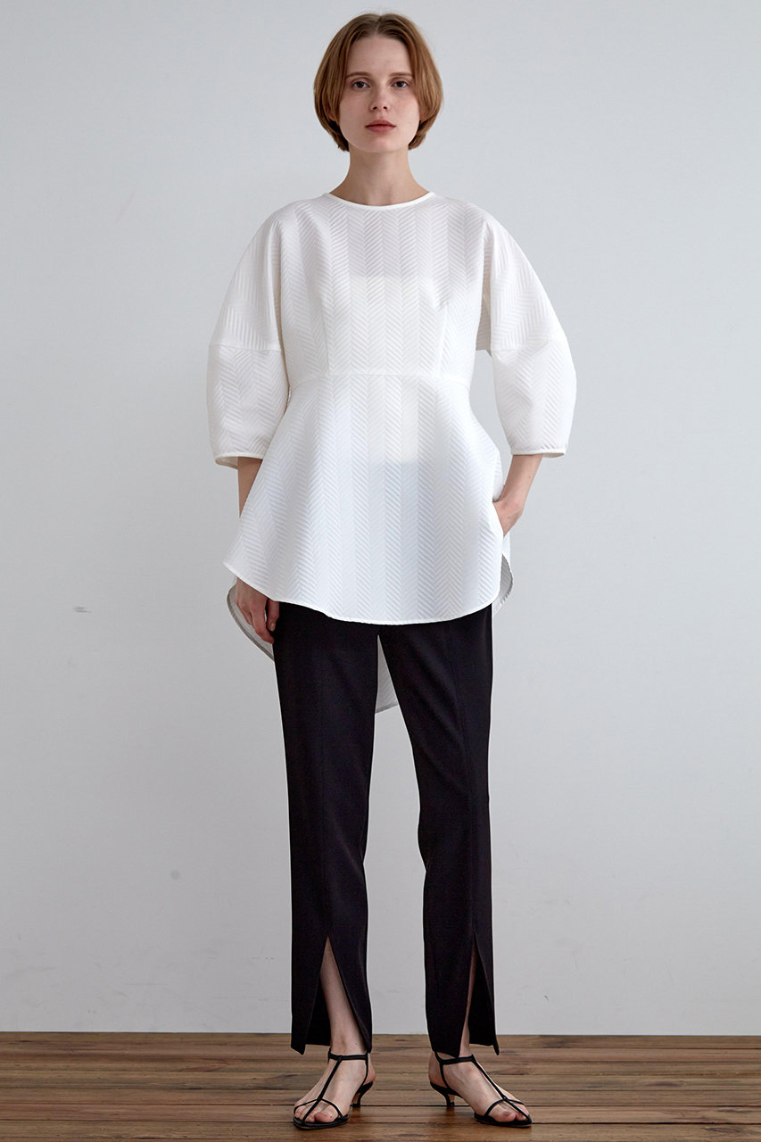 LE PHIL(ル フィル)｜2WAYツイルフロントスリットパンツ（＋10cm