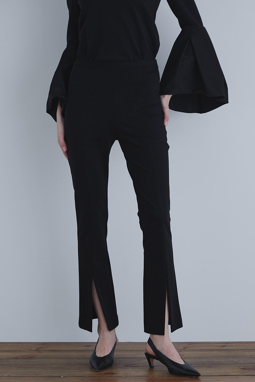 LE PHIL ハイストレッチフロントスリットパンツ(+10cm丈) (ブラック, 00) ル フィル ELLE SHOP LE PHIL ハイストレッチフロントスリットパンツ(+10cm丈) (ブラック, 00) ル フィル ELLE SHOP