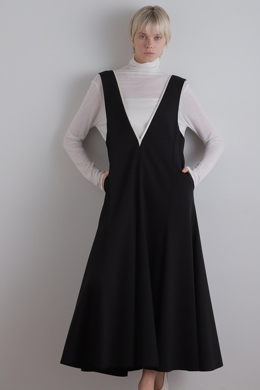 LE PHIL キュプラストレッチワンピース (ブラック, 0) ル フィル ELLE SHOP LE PHIL キュプラストレッチワンピース (ブラック, 0) ル フィル ELLE SHOP