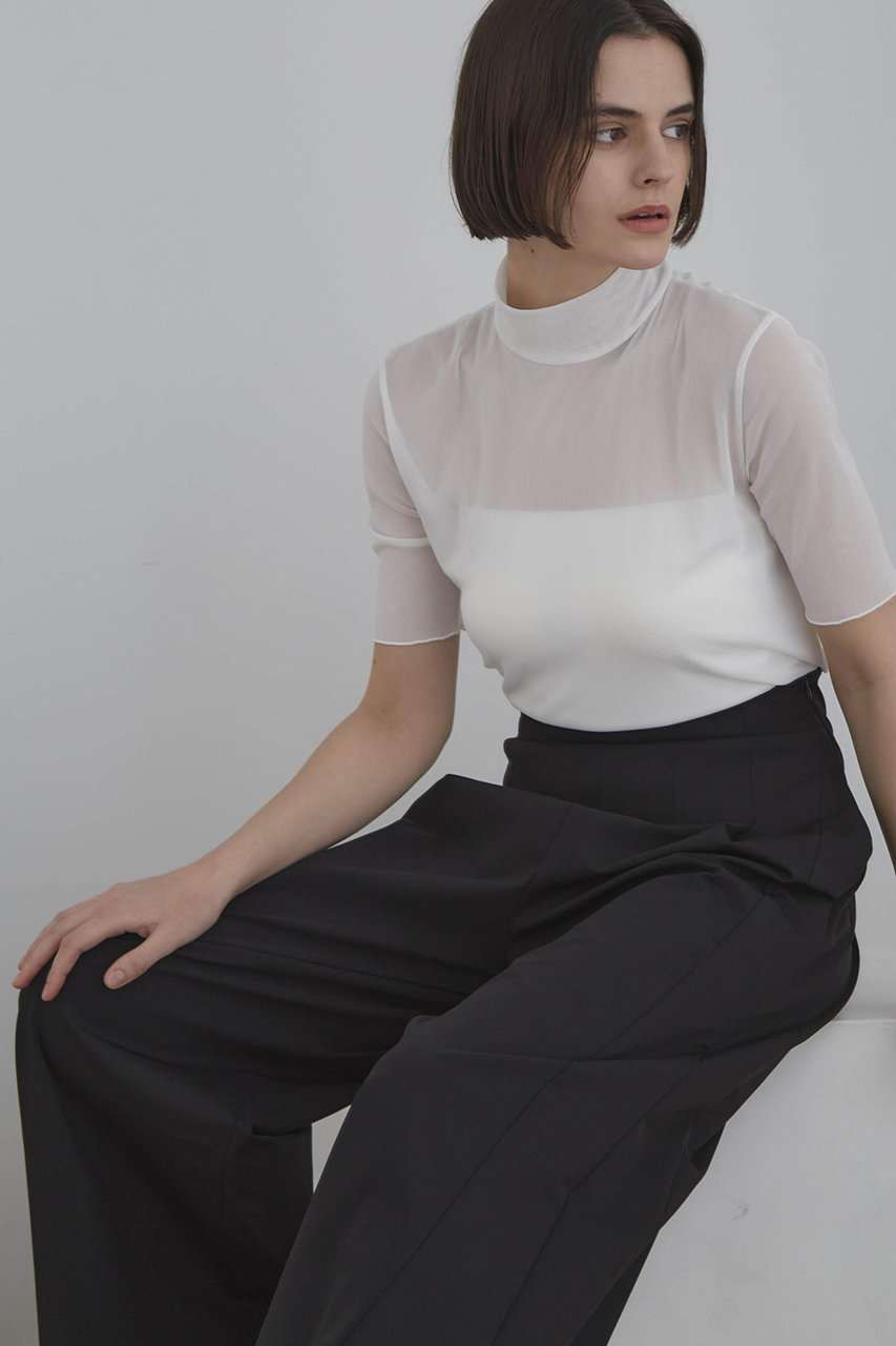 LE PHIL チュールメッシュT (ホワイト, F) ル フィル ELLE SHOP LE PHIL チュールメッシュT (ホワイト, F) ル フィル ELLE SHOP