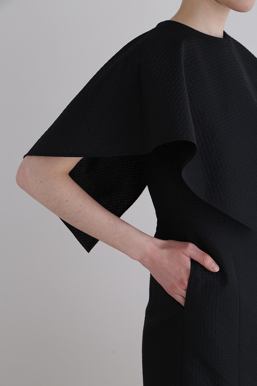 LE PHIL(ル フィル)｜タイルジャカードワンピース/ブラック の