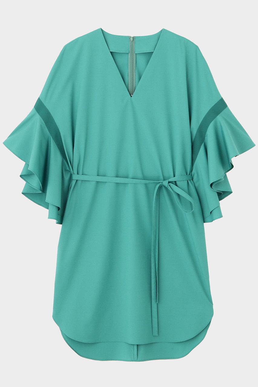 LE PHIL(ル フィル)｜ラッフルスリーブロングブラウス/グリーン の通販