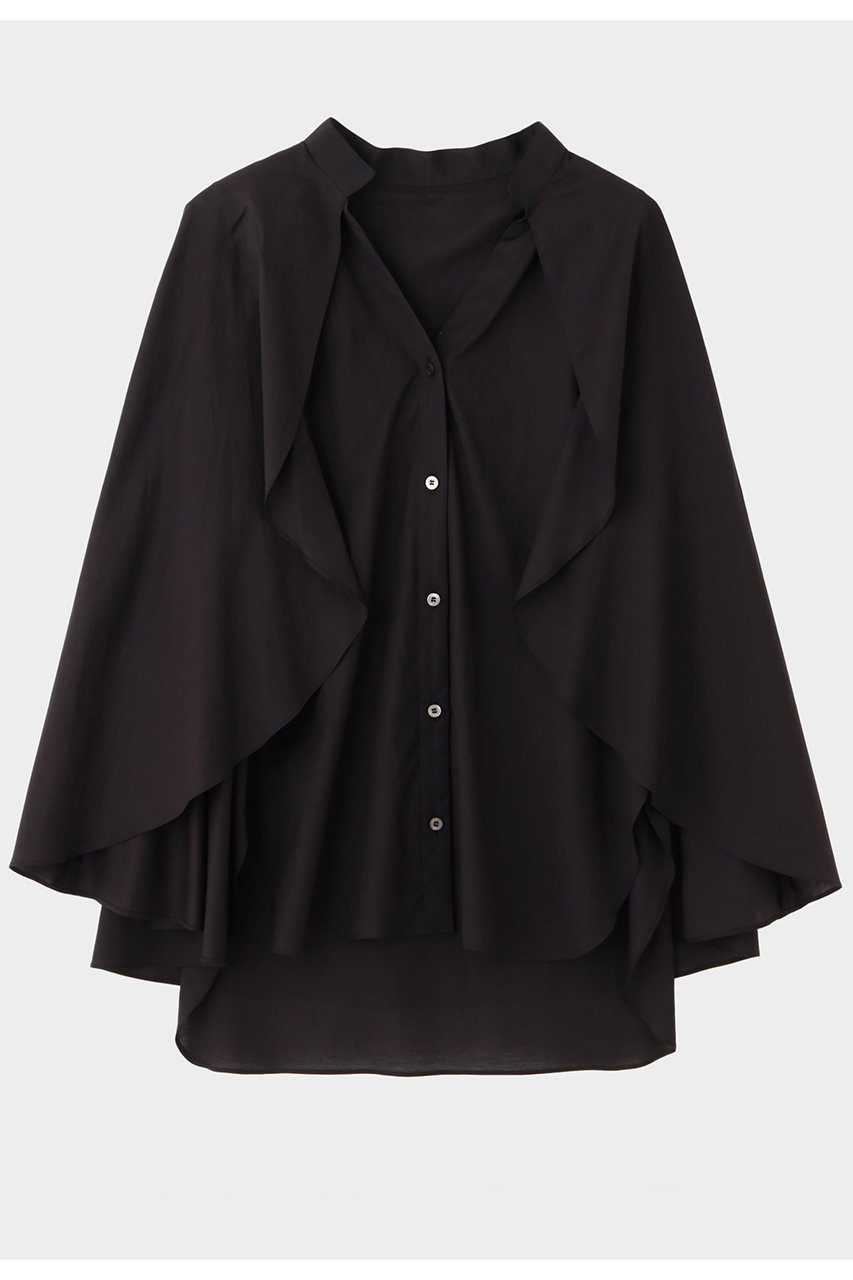 ル フィル/LE PHILのシアーケープブラウス(ブラック/5345210609)