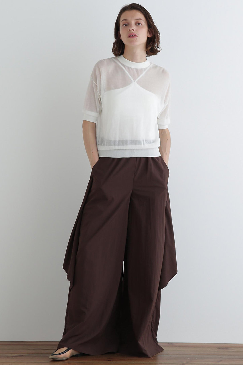 LE PHIL ナイロンテックパンツ (ブラウン, 1) ル フィル ELLE SHOP LE PHIL ナイロンテックパンツ (ブラウン, 1) ル フィル ELLE SHOP