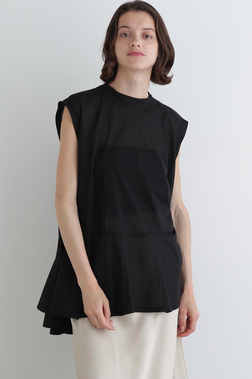 LE PHIL シアートリコットカットソー (ブラック, Ｆ) ル フィル ELLE SHOP