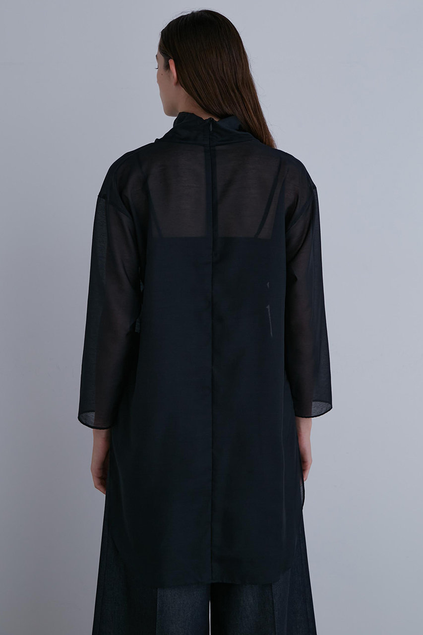 LE PHIL ルフィル　ハイネックシアーブラウス　ブラック LE PHIL]ハイネックシアーブラウス | KOBUNSHA SELECT SHOP