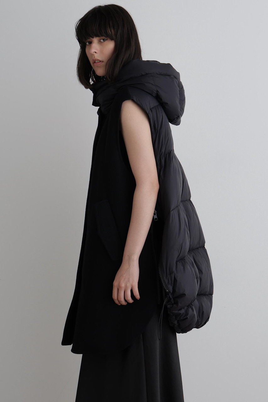 LE PHIL(ル フィル)｜ソフトウールリバーダウンジレ/ブラック の通販