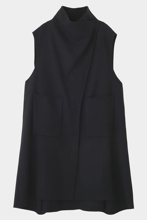 ル フィル/LE PHILのソフトウールリバーオーバーサイズロングジレ(110800/110801)