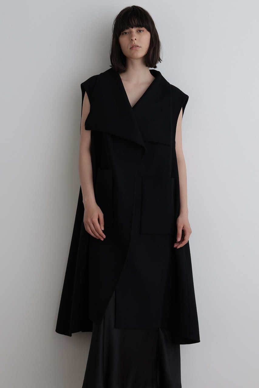 LE PHIL(ル フィル)｜ソフトウールリバーオーバーサイズロングジレ