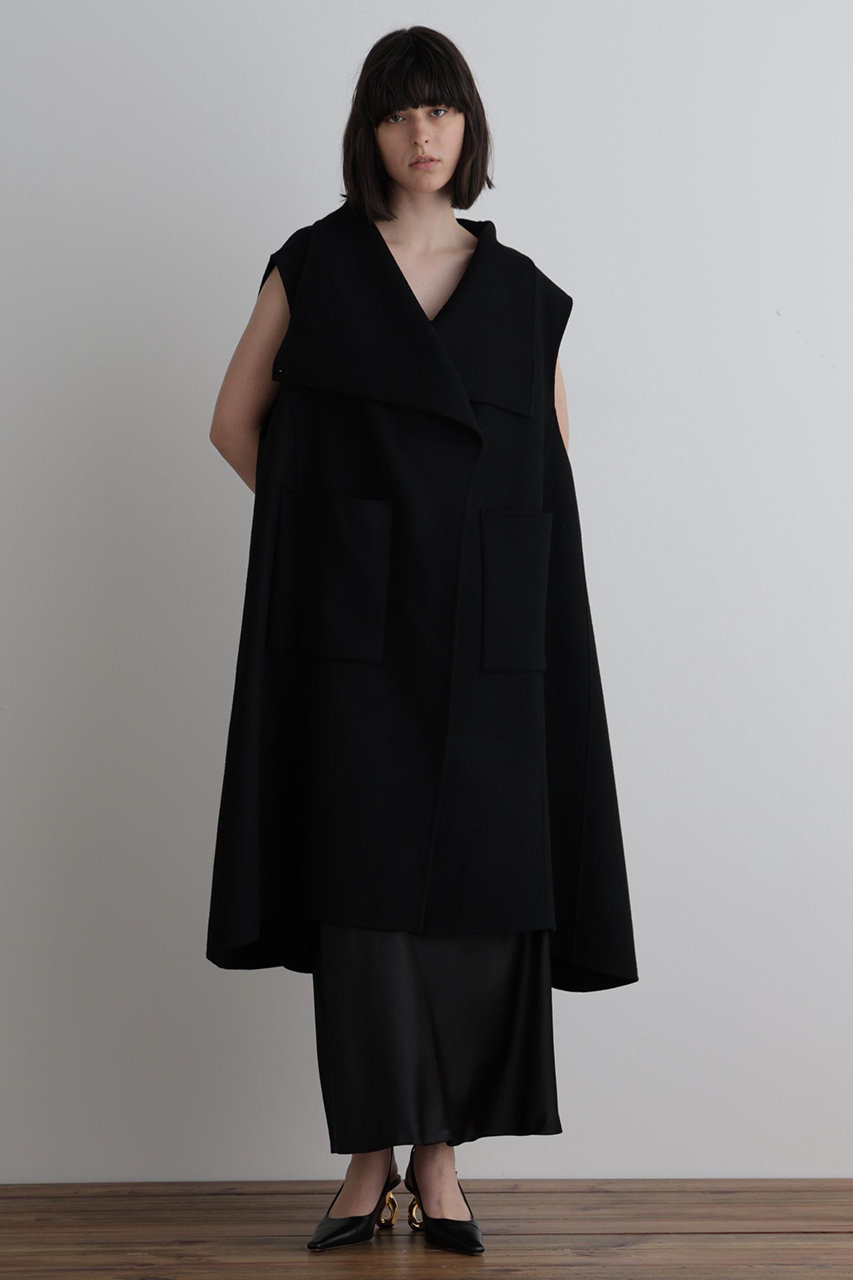 LE PHIL(ル フィル)｜ソフトウールリバーオーバーサイズロングジレ