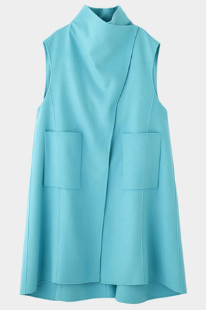 ル フィル/LE PHILのソフトウールリバーオーバーサイズロングジレ(110800/110801)