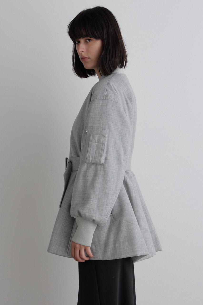 LE PHIL グレー コート　ルフィル LE PHIL(ル フィル)｜ソフトウールリバーAラインコート/グレー の通販