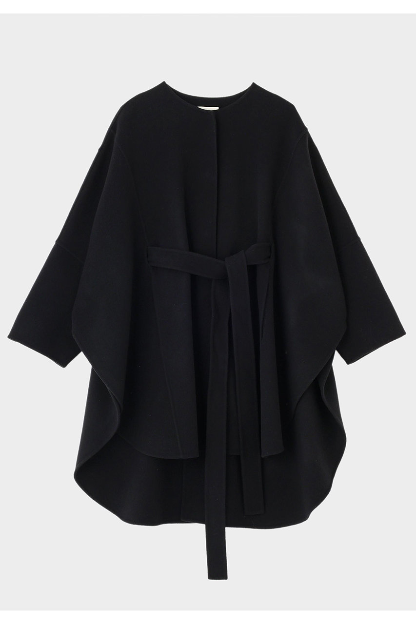 ル フィル/LE PHILのソフトウールリバーポンチョコート(ブラック/5345250900)