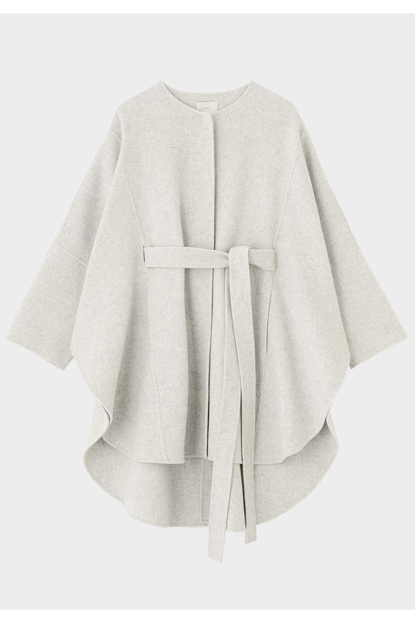 ル フィル/LE PHILのソフトウールリバーポンチョコート(グレー/5345250900)