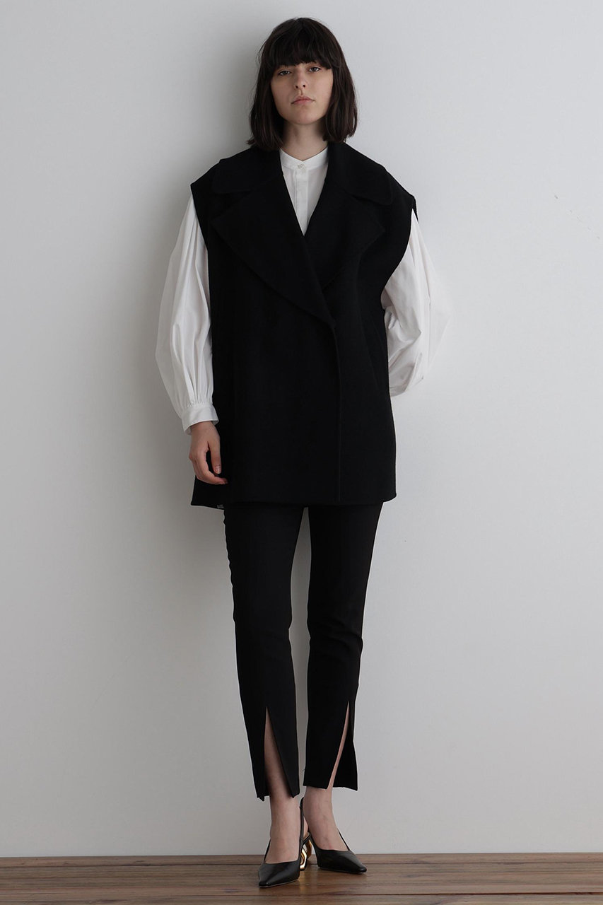 LE PHIL ブラック　ジレ LE PHIL(ル フィル)｜ソフトウールリバージレ/ブラック の通販