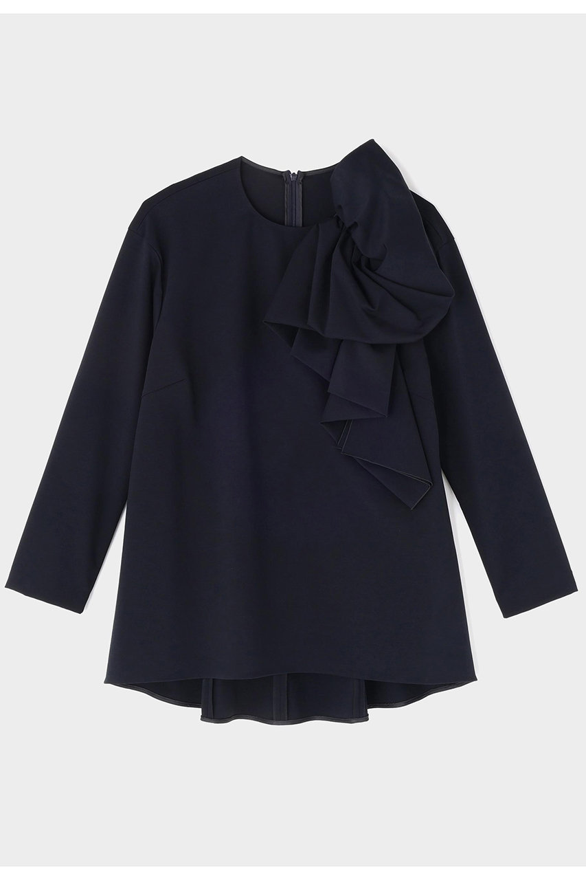 ル フィル/LE PHILのハイストポンチリボンモチーブラウス(ネイビー/5346110003)